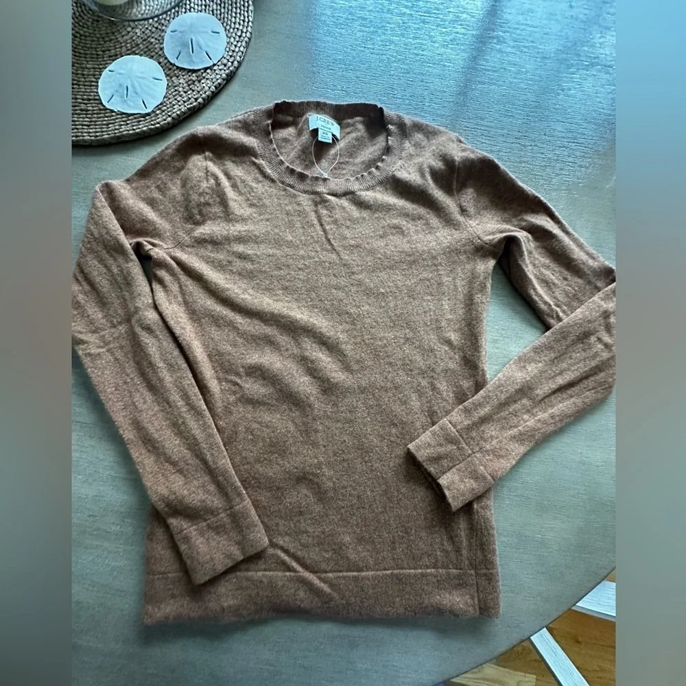 J. Crew woman’s Tan Teddie Crewneck Sweater